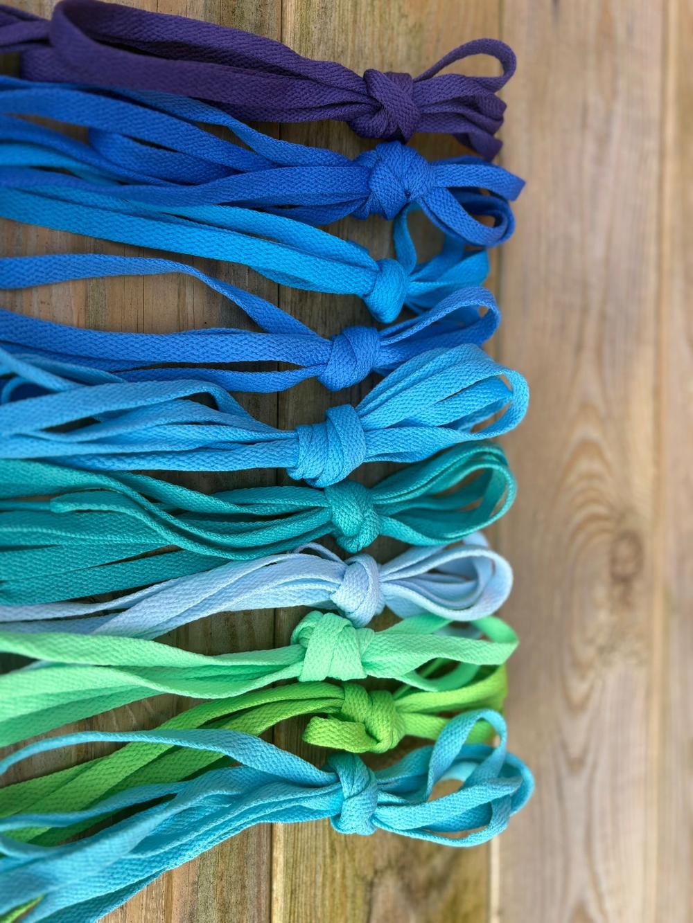 Full rainbow of lace colours