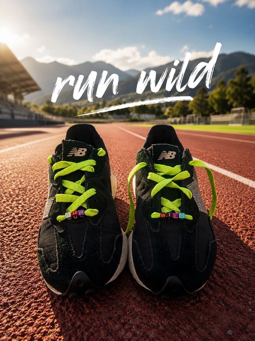 Run Wild Run Free mantra laces